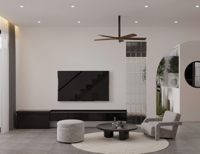 Thiết kế nội thất căn hộ chung cư 2 phòng ngủ 60m2