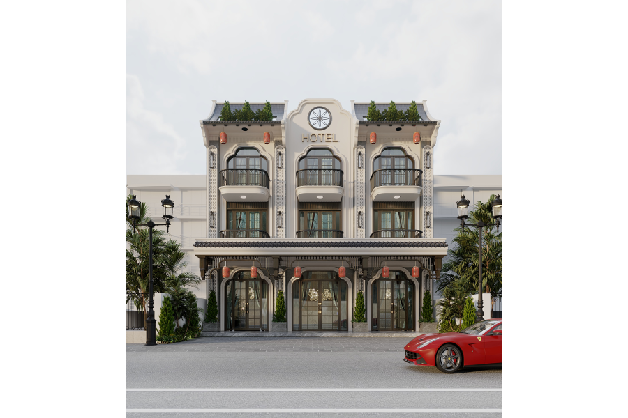 Thiết kế Khách sạn Phong Cách Indochine