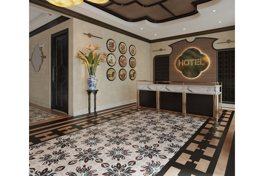 Thiết kế Khách sạn Phong Cách Indochine