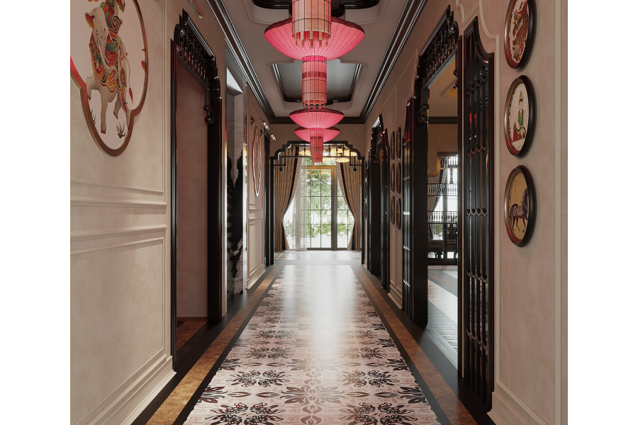 Thiết kế Khách sạn Phong Cách Indochine