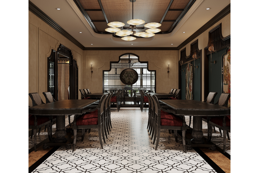 Thiết kế Khách sạn Phong Cách Indochine