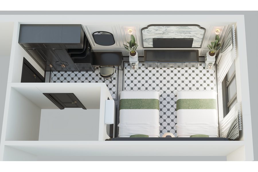 Thiết kế Khách sạn Phong Cách Indochine