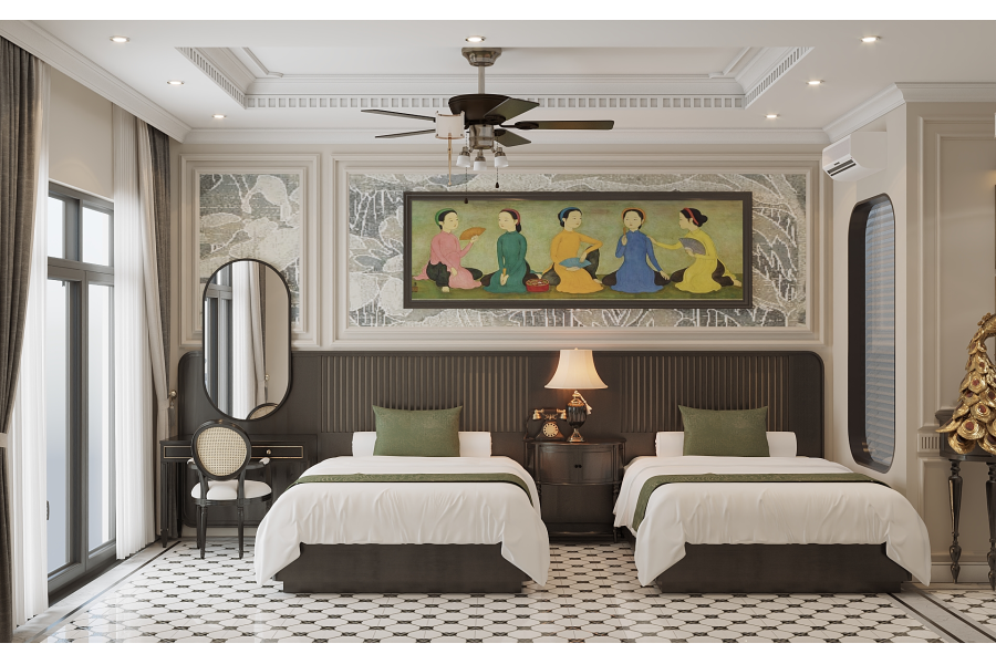 Thiết kế Khách sạn Phong Cách Indochine