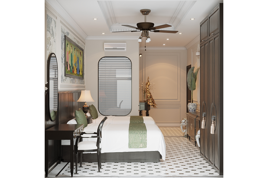 Thiết kế Khách sạn Phong Cách Indochine