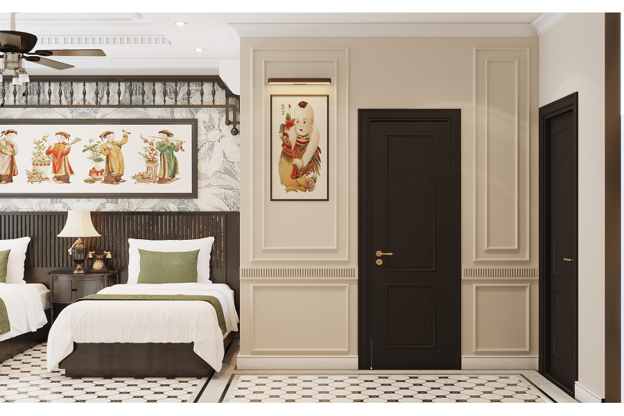 Thiết kế Khách sạn Phong Cách Indochine