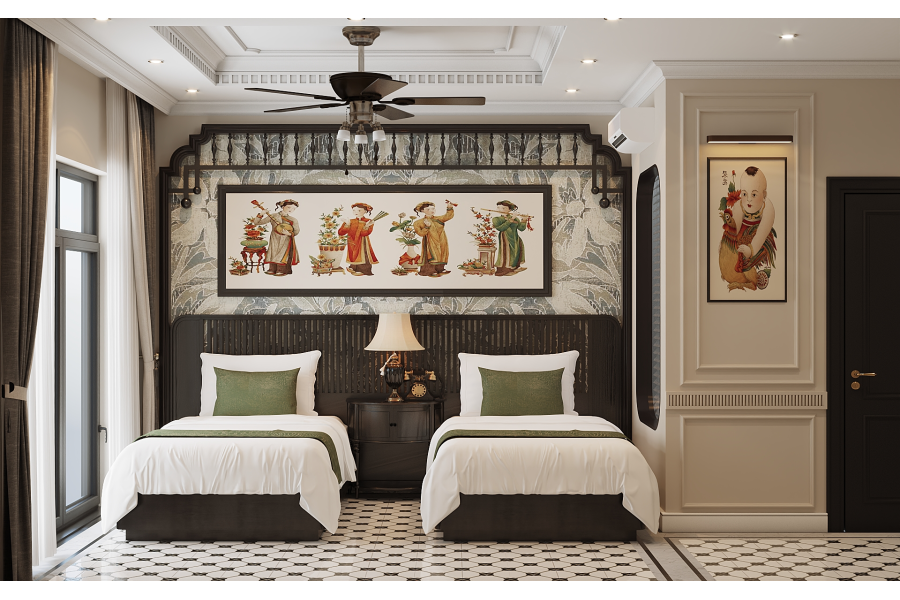 Thiết kế Khách sạn Phong Cách Indochine