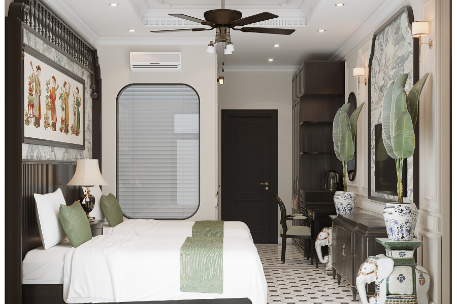 Thiết kế Khách sạn Phong Cách Indochine