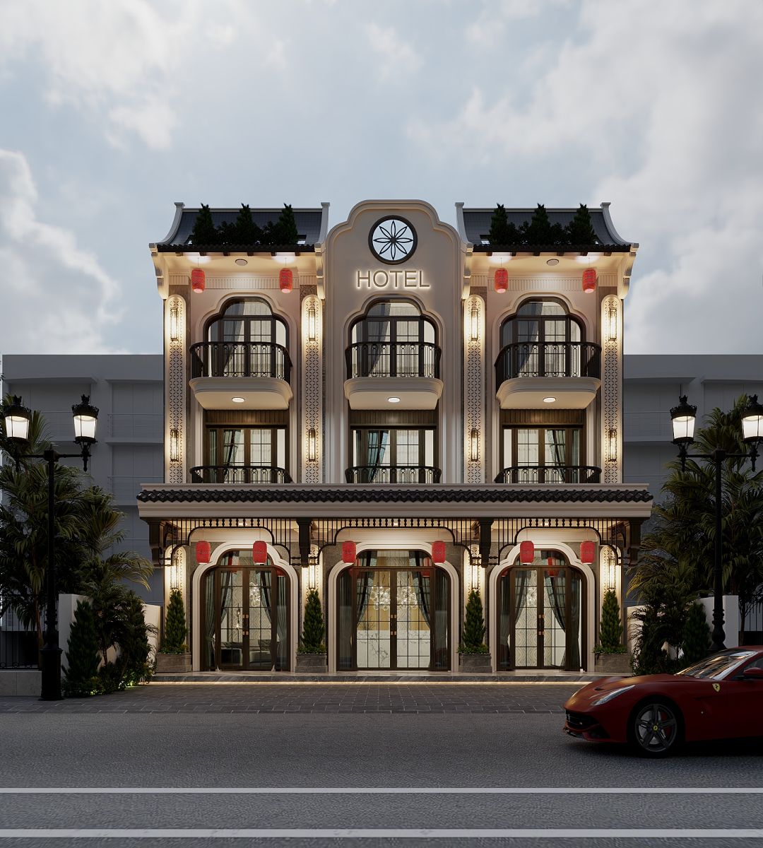 Phối cảnh mặt tiền 