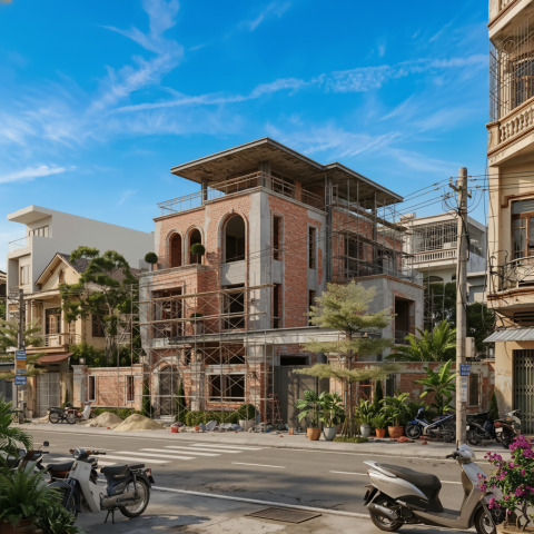 biệt thự hiện đại 3 tầng