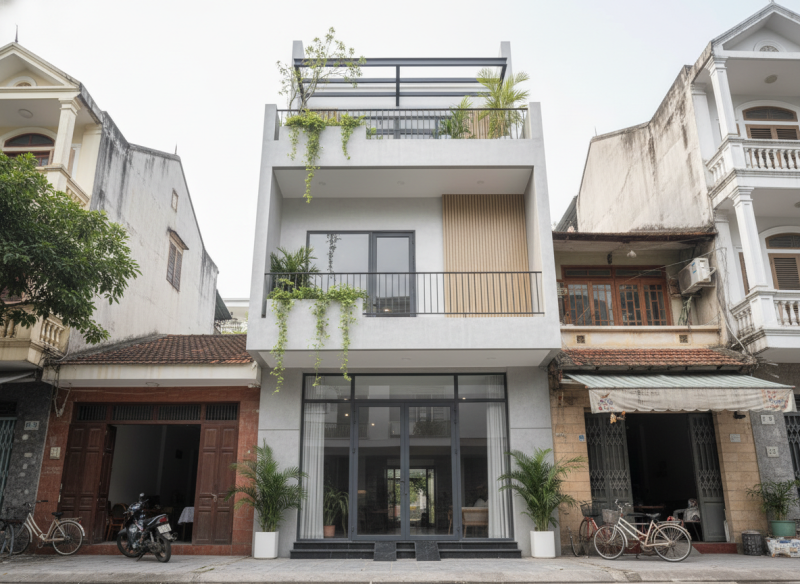 mẫu nhà 2 tầng hiện đại 2026