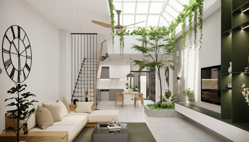 Mẫu nhà ống đẹp, tiện nghi và hiện đại