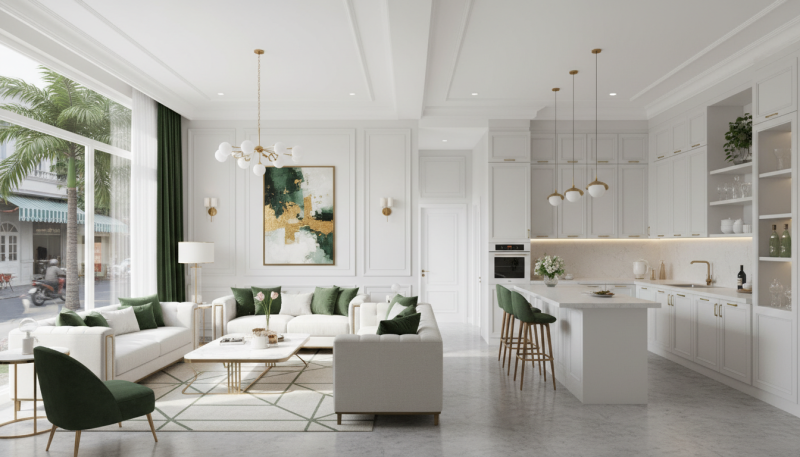 Mẫu nhà ống đẹp, tiện nghi và hiện đại