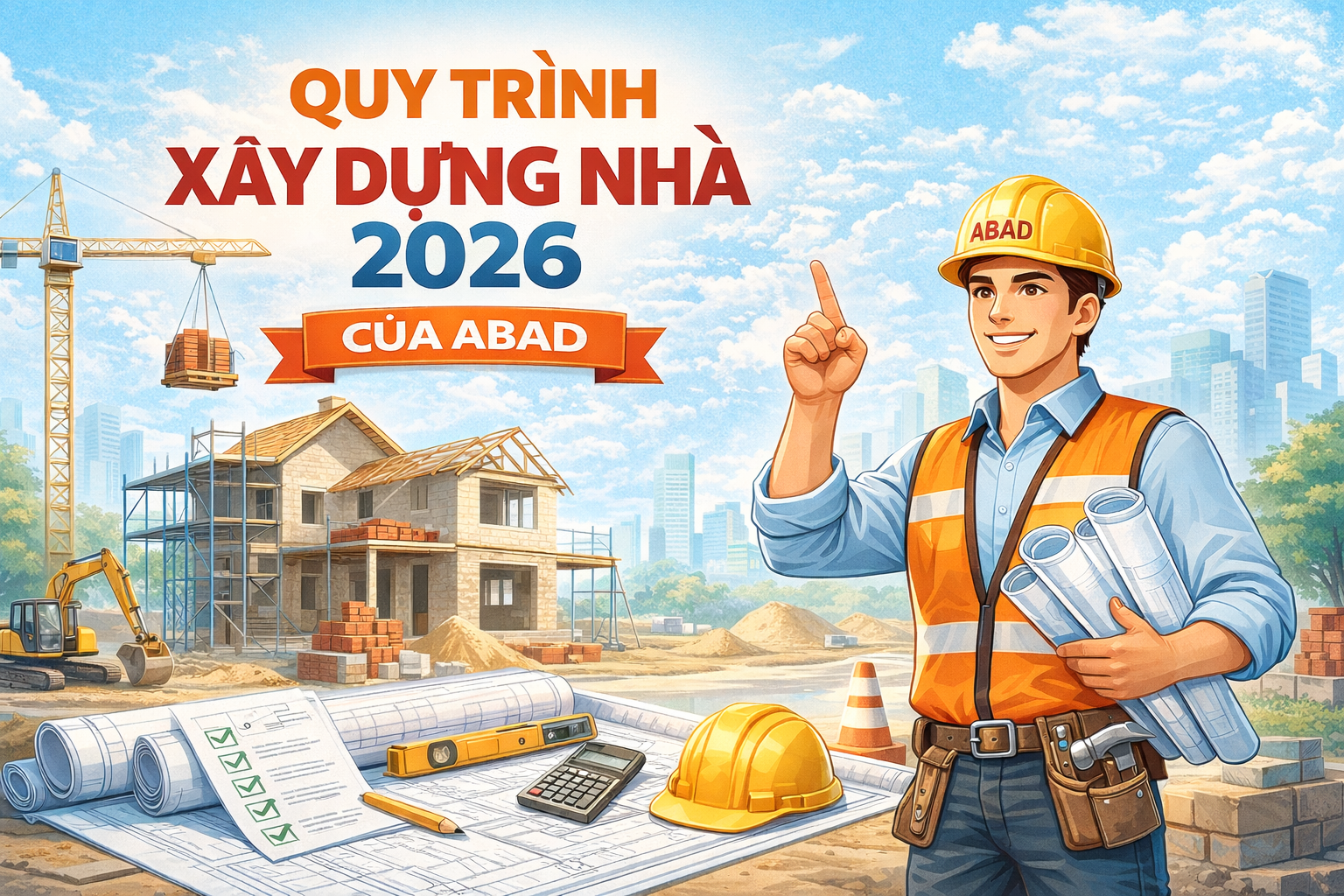 Quy trình xây dựng nhà 2026 của ABAD