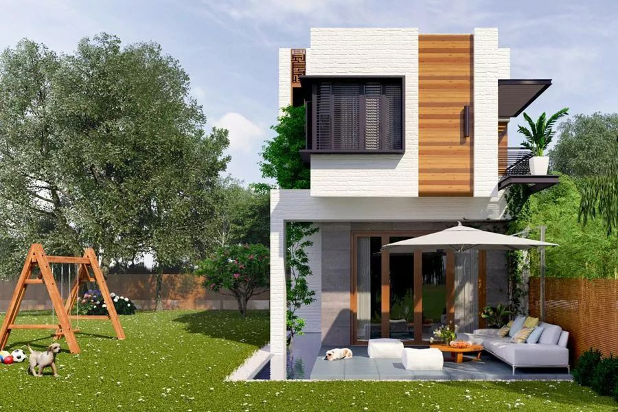 Mẫu nhà 2 tầng chi phí thấp cho vợ chồng trẻ an cư, không gian nhiều tiện ích