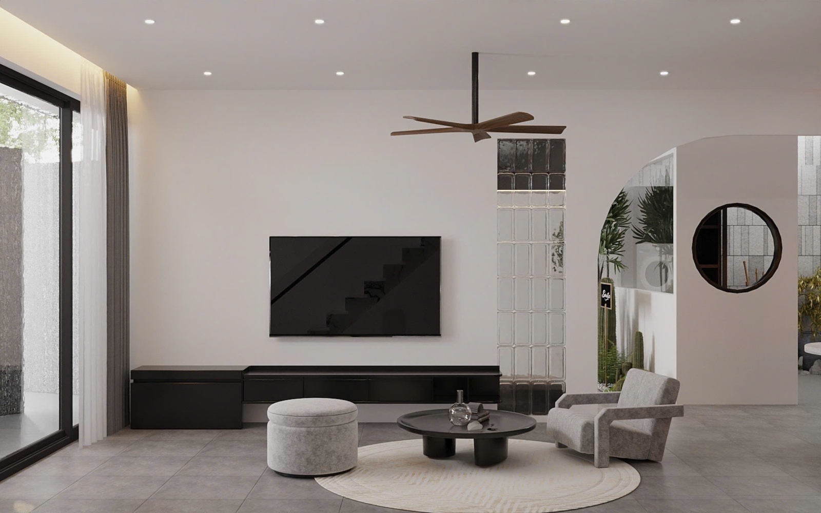 Thiết kế nội thất căn hộ chung cư 2 phòng ngủ 60m2